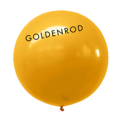 goldenrod 3' globe balloon