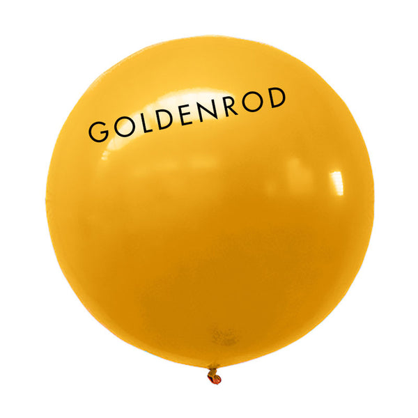 goldenrod 3' globe balloon