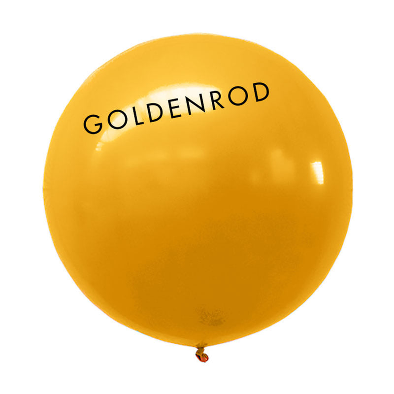 goldenrod 3' globe balloon