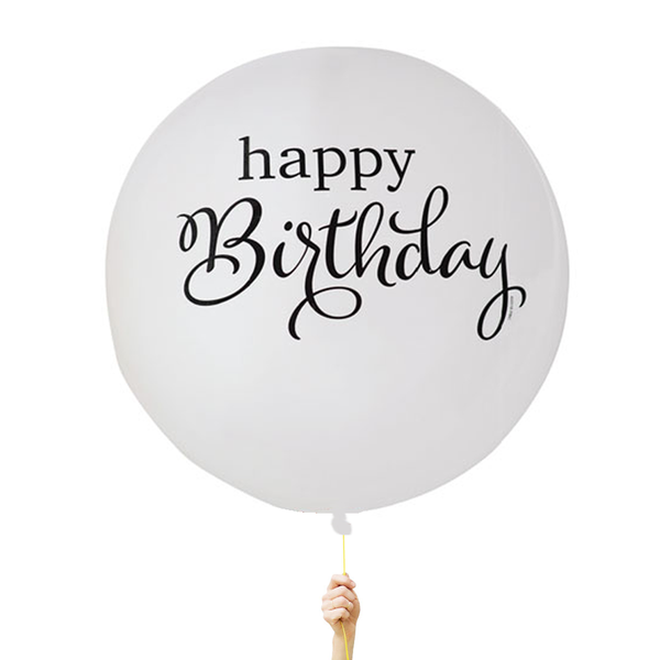 Happy Birthday Jumbo Round Balloon