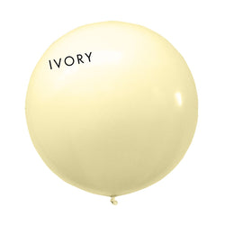 ivory 3' globe balloon