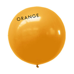 orange 3' globe balloon