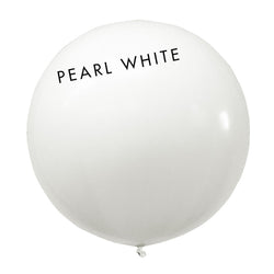 pearl white 3' globe balloon