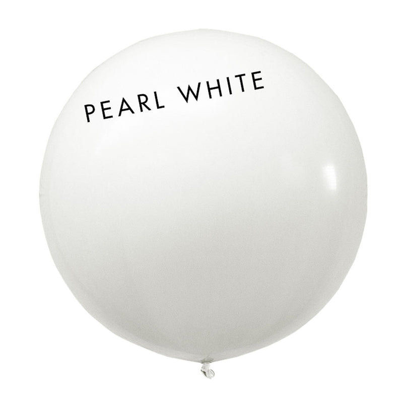 pearl white 3' globe balloon