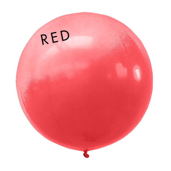 red 3' globe balloon