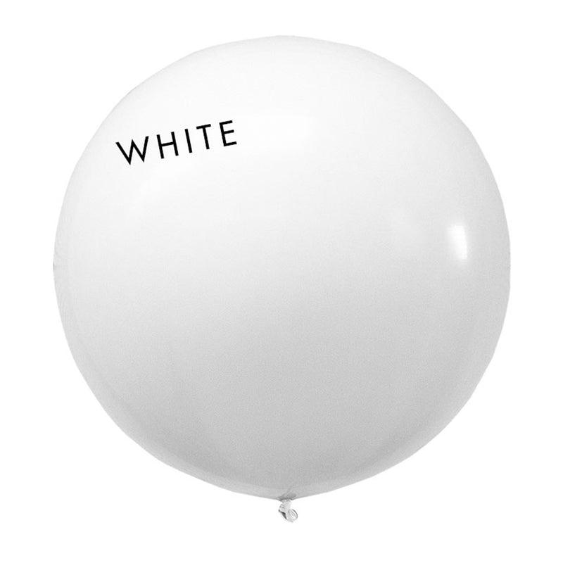 white 3' globe balloon