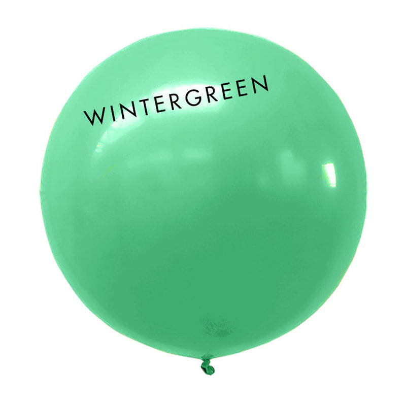 wintergreen 3' globe balloon