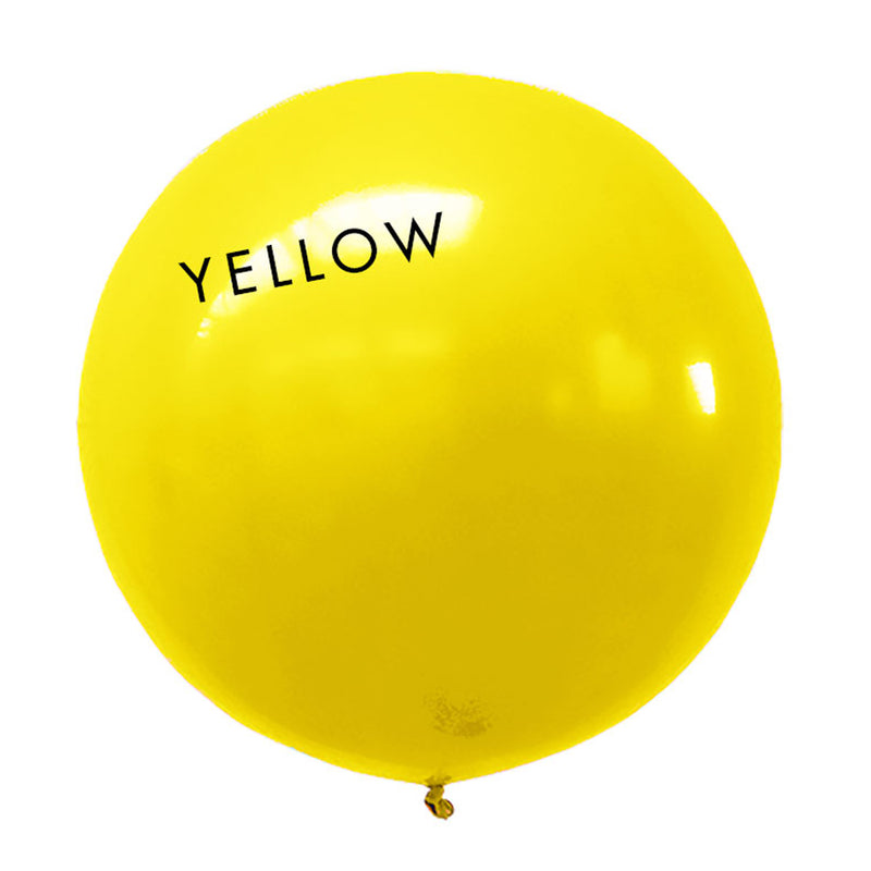 yellow 3' globe balloon